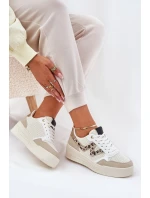 Dámské Sportovní Boty Na Platformě Leopardí Béžové model 21688963 - Boto