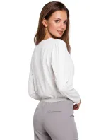 K037 Zavinovacie blúzka - ecru