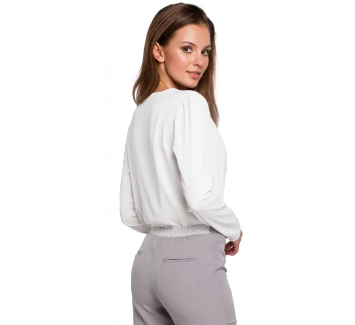 K037 Zavinovacie blúzka - ecru