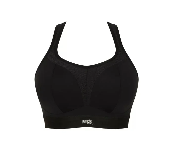 Dámska športová podprsenka bez drôtov 7341B Black - Panache
