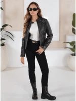 Dámská kožená bunda ramones černá model 21991867 - Dstreet