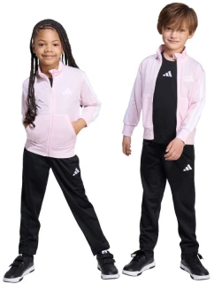 Detská tepláková súprava adidas Essentials Climacool pink and black JX8771