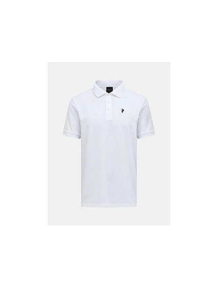 Pánske tričko PEAK PERFORMANCE M Vespar Polo, biela farba
