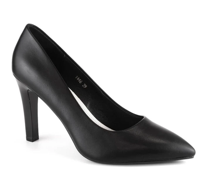 Sergio Leone W SK415A čierne lodičky na podpätku