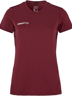 Squad Go Jersey Solid W Dámské sportovní tričko s výstřihem do V model 22469026 maroon - Craft Teamwear