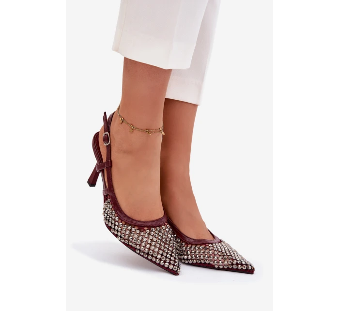 Lodičky s příchytkami bordové Selinna Lodičky s příchytkami bordové Selinna