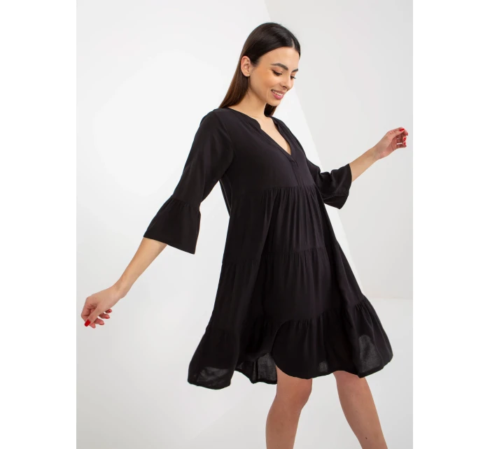 Dámske šaty D73761M30214B čierne - FPrice