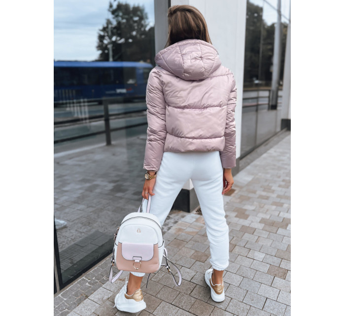 Dámska krátka zimná bunda LOLAROSE pink Dstreet TY3683