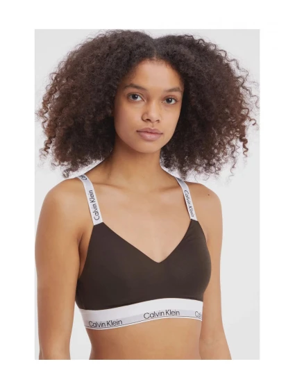 Dámska podprsenka QF7030E BKC tm.hnedá Calvin Klein