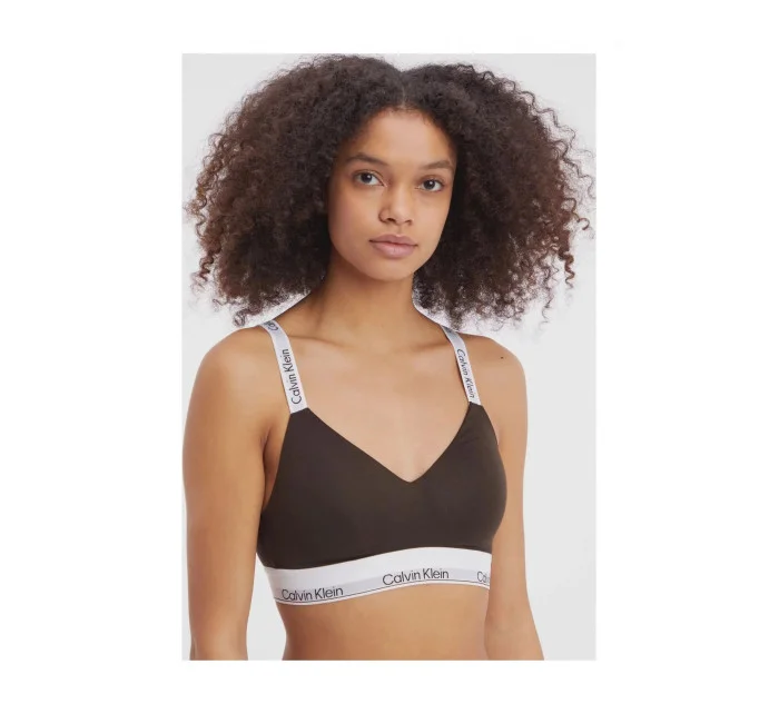 Dámska podprsenka QF7030E BKC tm.hnedá Calvin Klein