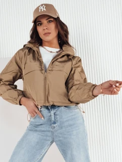 Dámska prechodná bunda s kapucňou GRAUS béžová FashionStreet TY4221