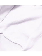 Biela dámska tepláková mikina so sťahovacími lemami (W01-1)