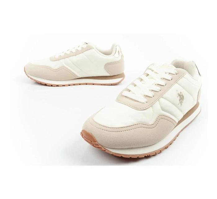 U.S. Polo Assn Dámske športové tenisky Módne pohodlné Ecru Women's