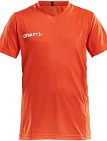 Craft Teamwear Squad Go Jersey Solid Jr Detské športové tričko s výstrihom do V 82.5582 cocktail