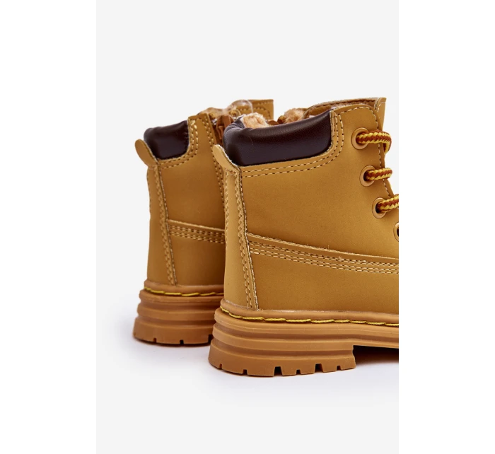 Dziecięce Botki Trapery Na Suwak Camel Bansi