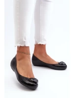 Damskie Pachnące Baleriny Z Sercem ZAXY NN285011 Czarne