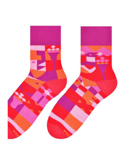 Asymetrické dámske ponožky 078 - výpredaj