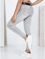 Dámske sivé džínsy FashionStreet UY2802