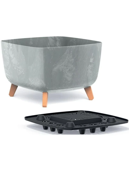 GRACIA SQUARE BETON EFFECT POND 29x29CM detské