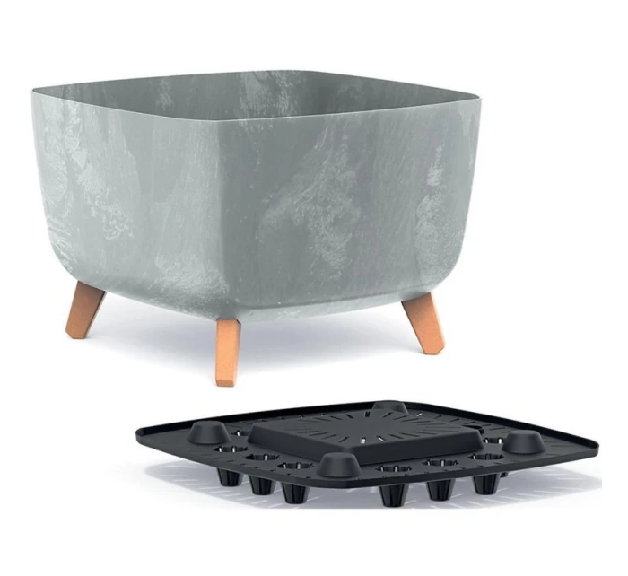 GRACIA SQUARE BETON EFFECT POND 29x29CM detské