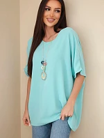 Oversize blúzka s príveskom mint