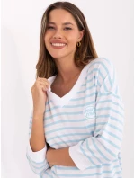 Blúzka RV BZ A791.53 bielo-modrá