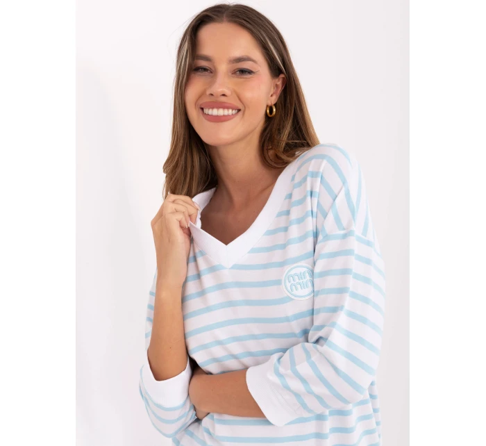 Blúzka RV BZ A791.53 bielo-modrá