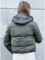 Dámská prošívaná bunda tmavě šedá Dstreet model 21971032 - FashionStreet