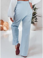 Dámske ležérne nohavice so širokými nohavicami BOHO DAY svetlo modré FashionStreet UY2651