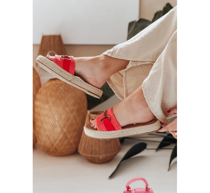 Dámske žabky MISSWAVE červené FashionStreet ZY0948