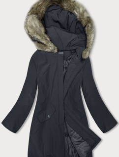 Tmavomodrá dámska zimná bunda (M-R45)
