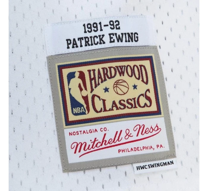 Mitchell & Ness NBA Cracked Cement Swingman Jersey Knicks 1991 Patrick Ewing M TFSM5934-NYK91PEWWHIT pánske