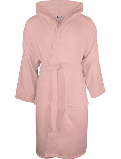 The One Towelling Velour Bathrobe Župan s kapucňou 48.1043 lososová The One Towelling Velour Bathrobe Župan s kapucňou 48.1043 lososová