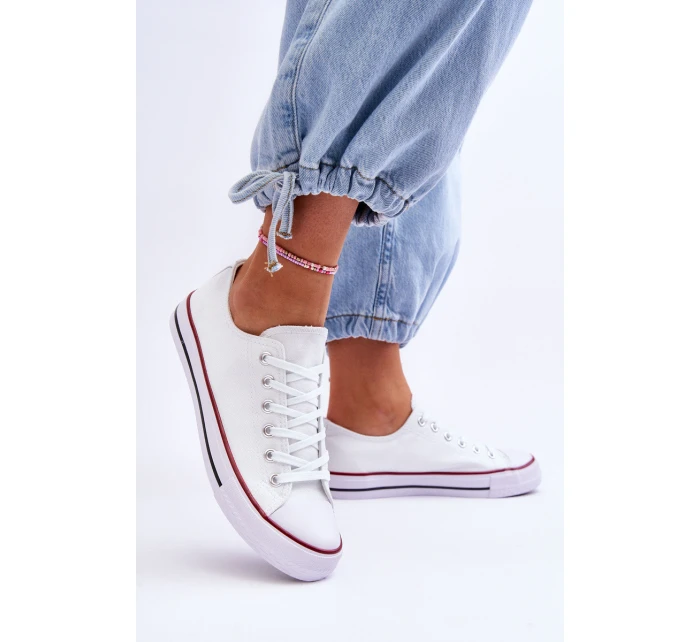 Klasické nízké dámské tenisky Bíle Vegas