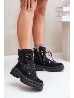 Botki Z Futerkiem Typu Baranek Czarne Merilana