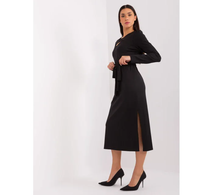 Sukienka LK SK model 19077505 czarny - FPrice Sukienka LK SK model 19077505 czarny - FPrice