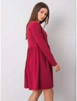 Bavlnené šaty RUE PARIS z bordovej bavlny
