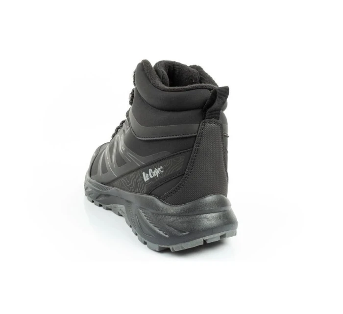 Lee Cooper pánské zimní trekové boty zateplené nepromokavé černé