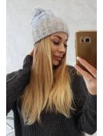 Paris fleecová čiapka K212 svetlo modrá + svetlo šedá Paris fleecová čiapka K212 svetlo modrá + svetlo šedá