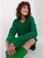Zelené dámske pletené šaty