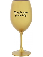 Táta je z cesty - zlatý pohár na víno 350 ml