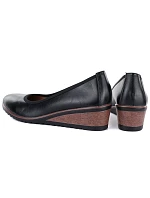 Čierne dámske čižmy na podpätku Vinceza 58628