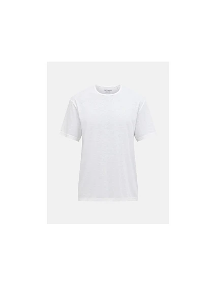 Pánské tričko PEAK PERFORMANCE M Wool-Blend Shortsleeve, bílá barva Pánské tričko PEAK PERFORMANCE M Wool-Blend Shortsleeve, bílá barva