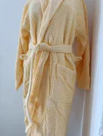 ACTION - Unisex froté župan so šálovým golierom sv. žltá - Veratex