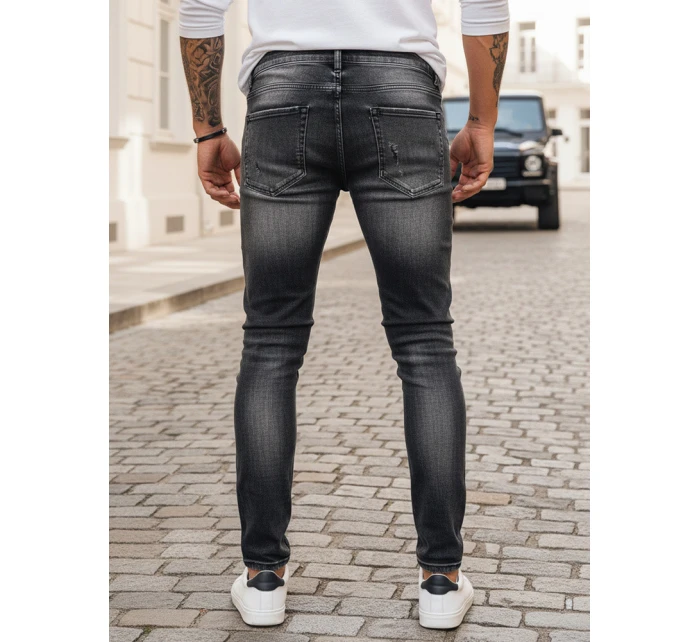 Pánske džínsové nohavice šedé FashionStreet UX3996