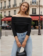 dámská pruhovaná halenka černá Dstreet model 21976252 - FashionStreet