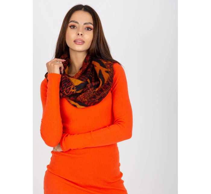 Dámsky tunelový šál AT KM S 6162 gaštanový