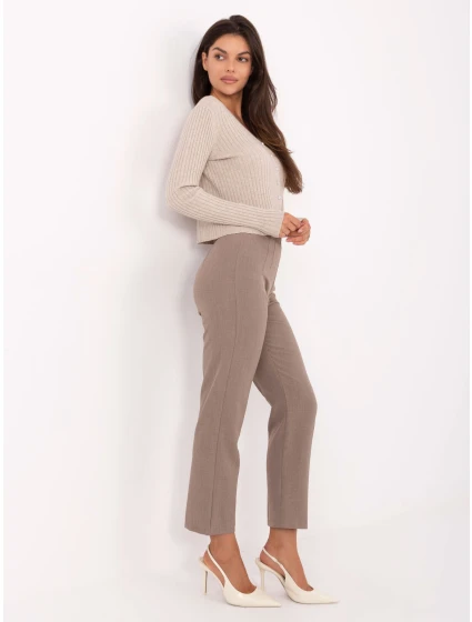 Spodnie IT SP model 21302508 ciemny bezowy - FPrice Spodnie IT SP model 21302508 ciemny bezowy - FPrice