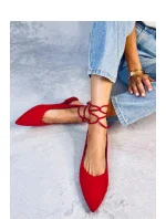 Dámské balerínky model 20091033 Červená - SEASTAR Dámské balerínky model 20091033 Červená - SEASTAR