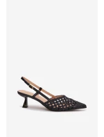 Dámské Sandály na Podpatku Černé model 22027878 - Boto